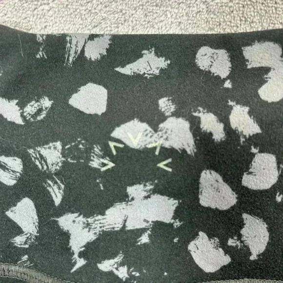 Varley Legging Womens Small Century Black Broken Mini Spot Athleisure Workout - Picture 11 of 11